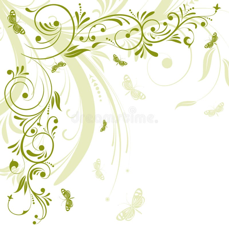 Floral design royalty free illustration