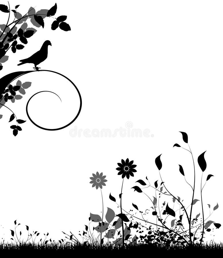 Floral design vector stock vector. Illustration of background - 12962485