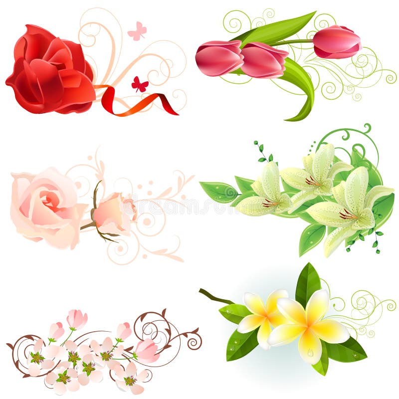 Floral design elements