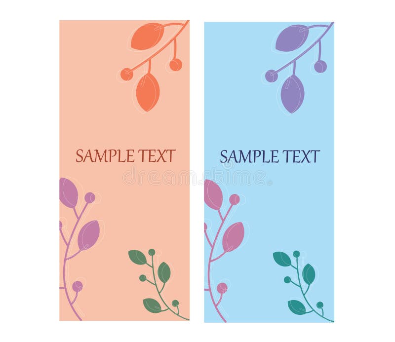 Floral Design Vector Illustration Bookmark Stock Vector Illustration