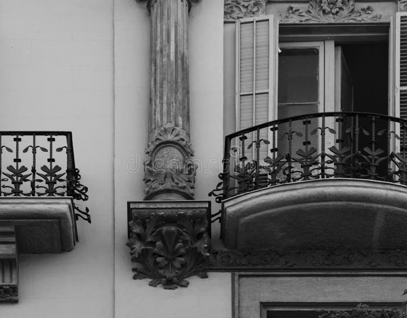 Floral Detail on the Column Stock Image - Image of spain, column: 121323587