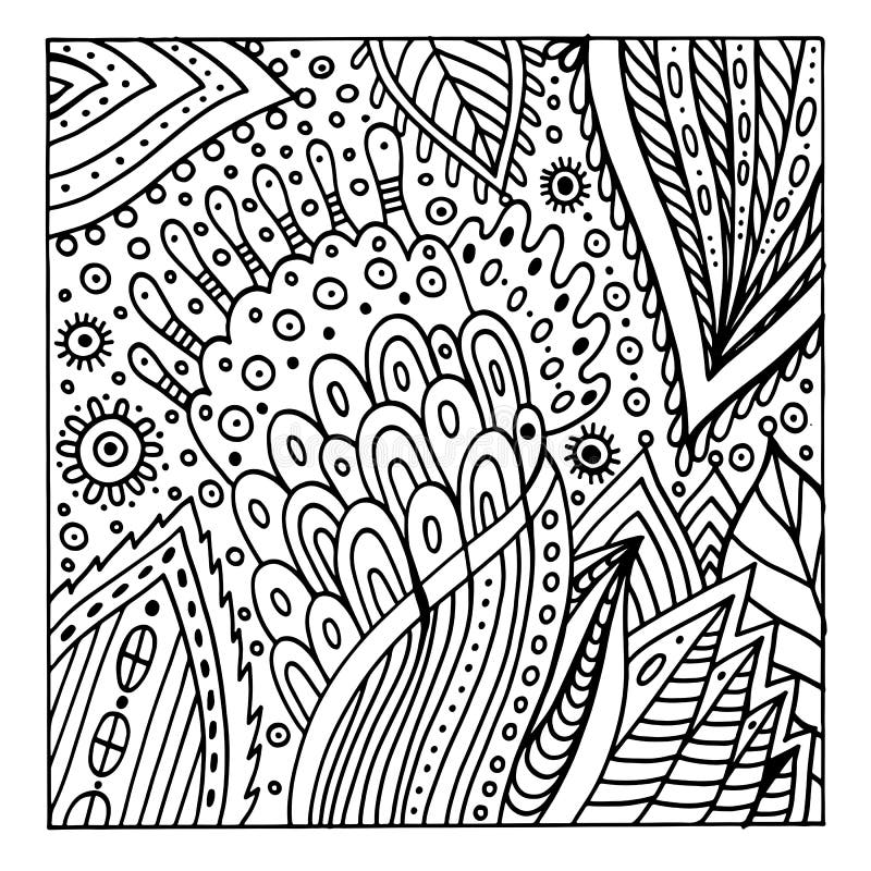 Trippy Coloring Page Stock Illustrations – 192 Trippy Coloring Page ...