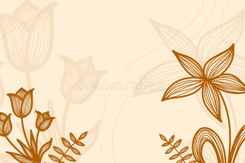 Floral Flat Background Vector Illustration vector illustration
