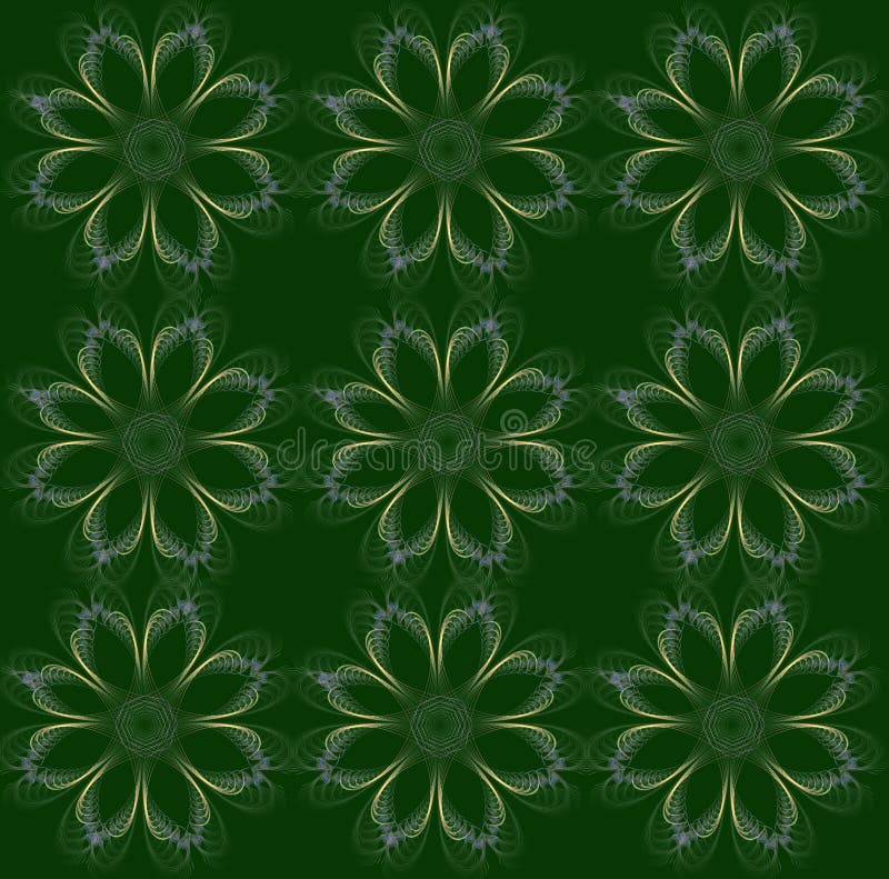 Floral fractal background