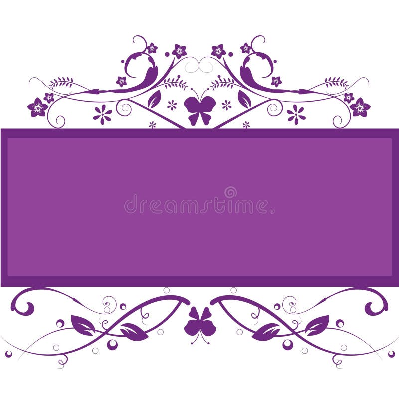 Floral frame background