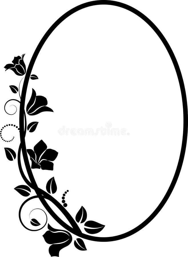 Floral frame vector illustration