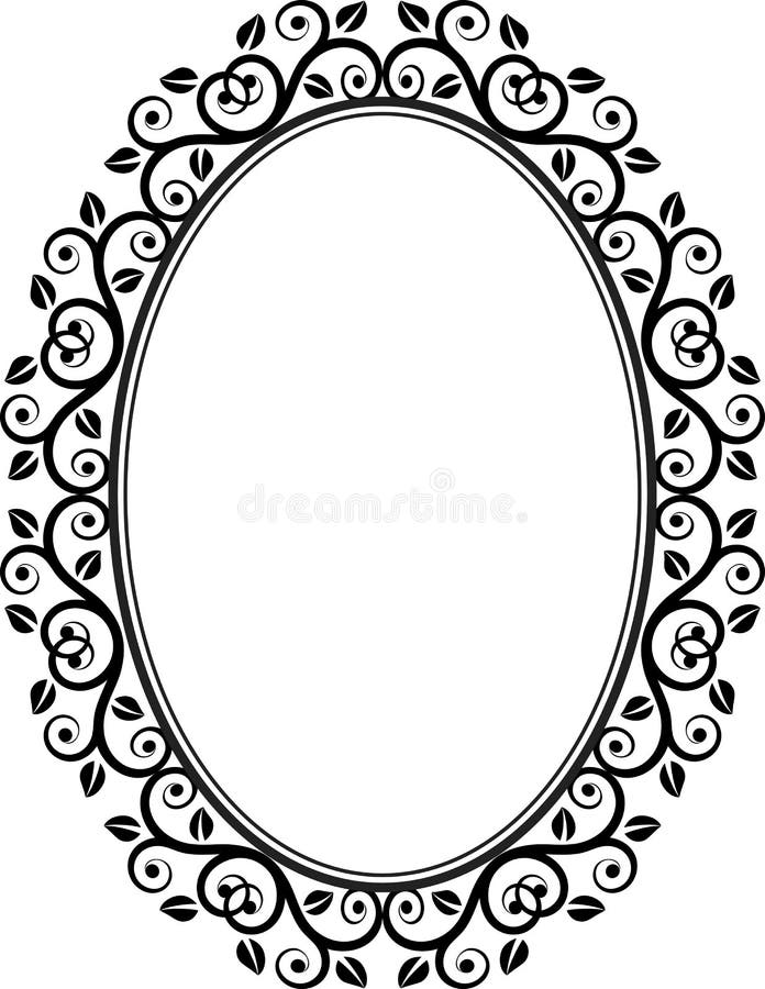Floral frame stock illustration