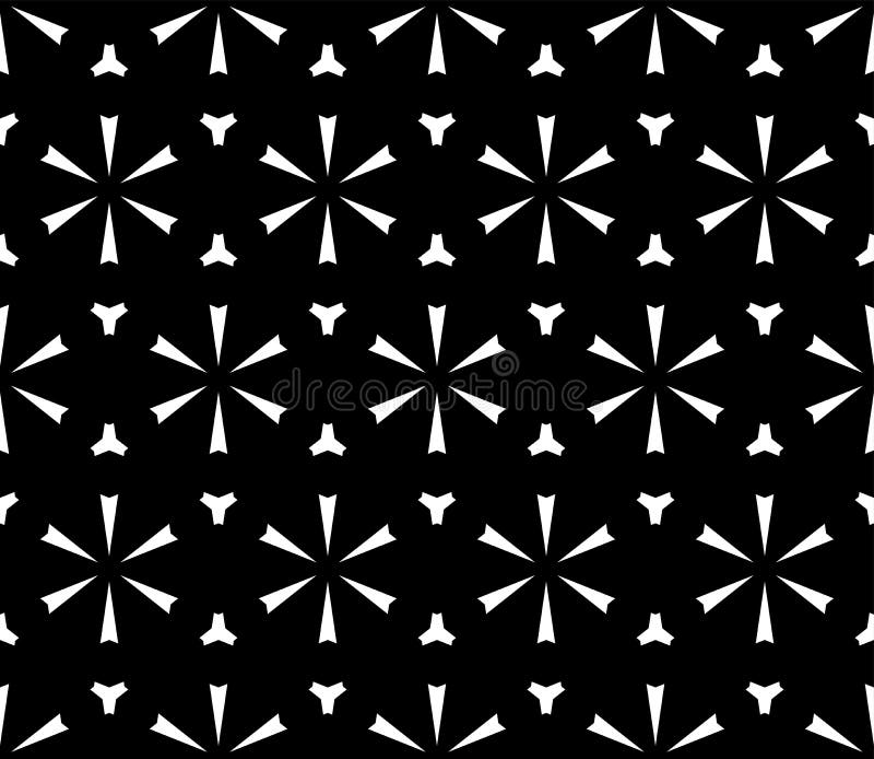 Floral geometric seamless pattern