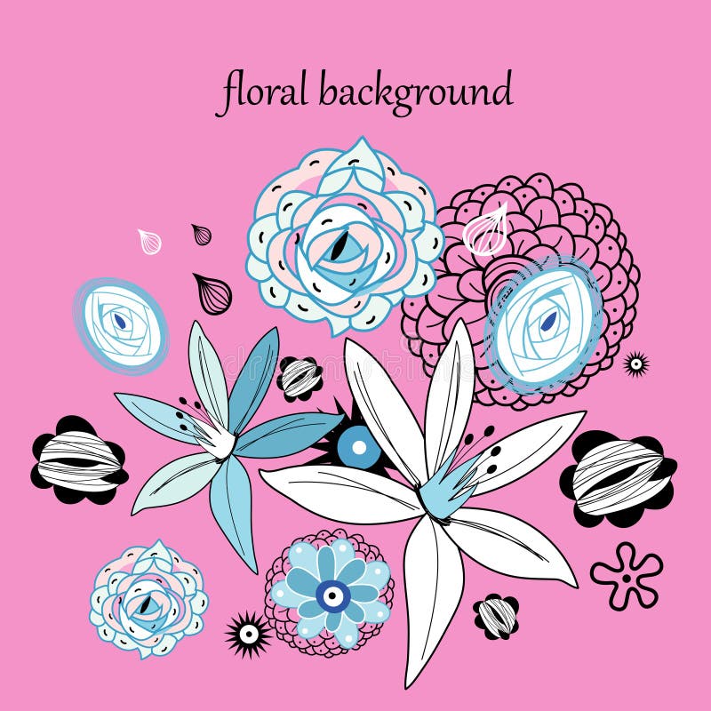 Floral graphics stock vector. Illustration of petals - 24974133