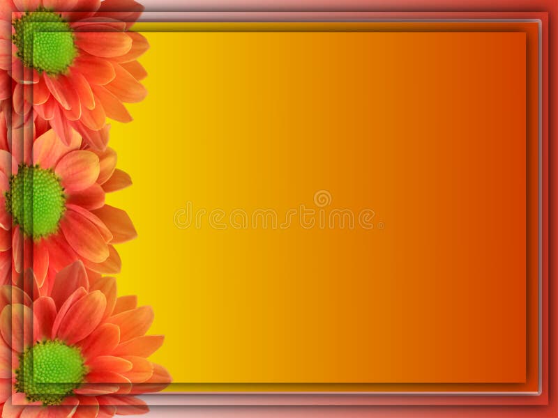 Floral Greeting Card Frame Colour Gradient Background Stock Photo - Image  of effect, colourful: 182790770