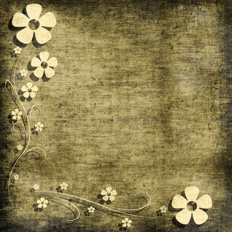 Floral grunge background