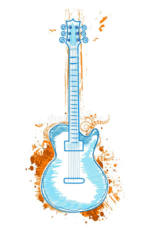 Floral guitar