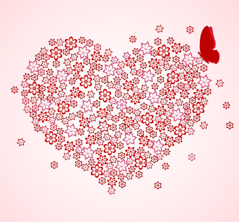 Valentine S Day Heart Abstract Stock Vector - Illustration of elegance ...