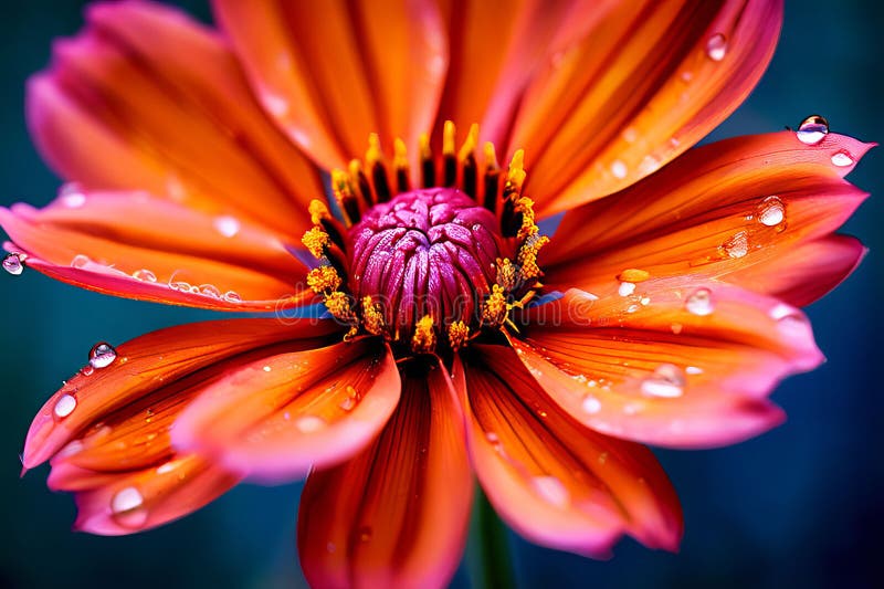 Floral macro capture the delicate details of a flower using macr royalty free illustration