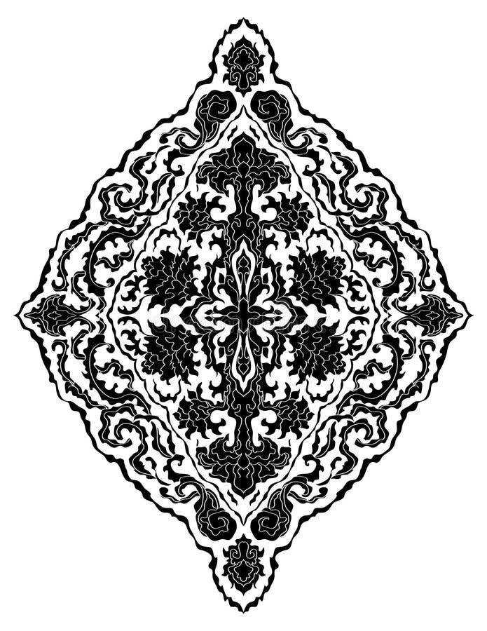 Floral Medallion for Design Stock Vector - Illustration of eastern