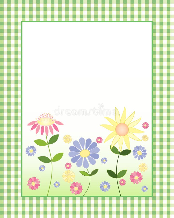 Floral note card stock vector. Illustration of design 25788730