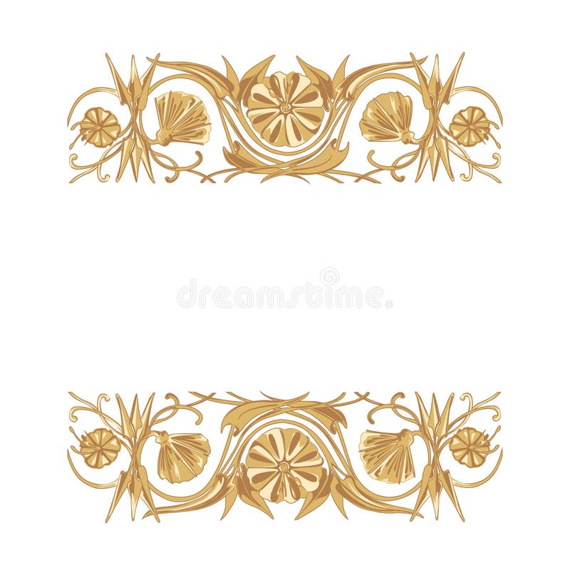 Floral ornament background stock vector. Illustration of isolated