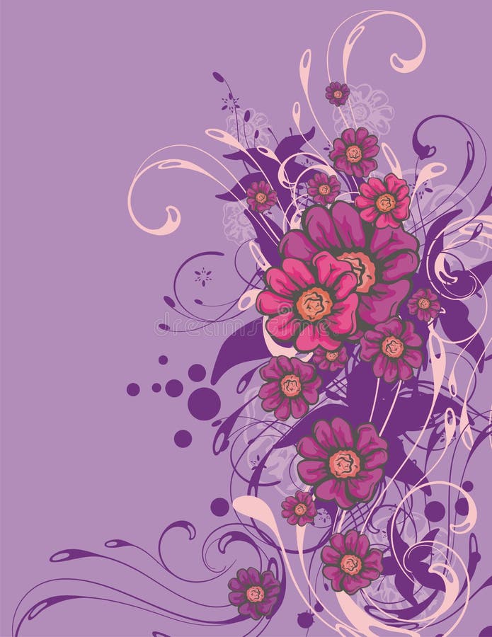 Floral Background, Vector Illustration Stock Vector - Illustration of ...