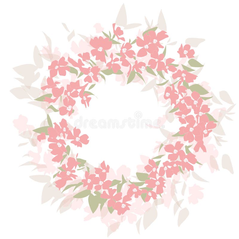 Floral pastel background stock illustration
