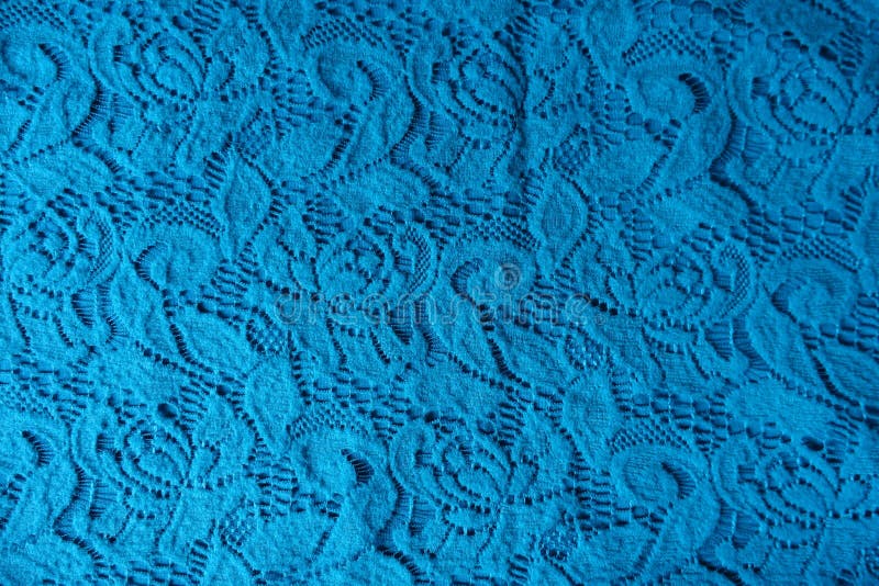 Floral Pattern on Blue Lace Stock Image Image of floral, flowers