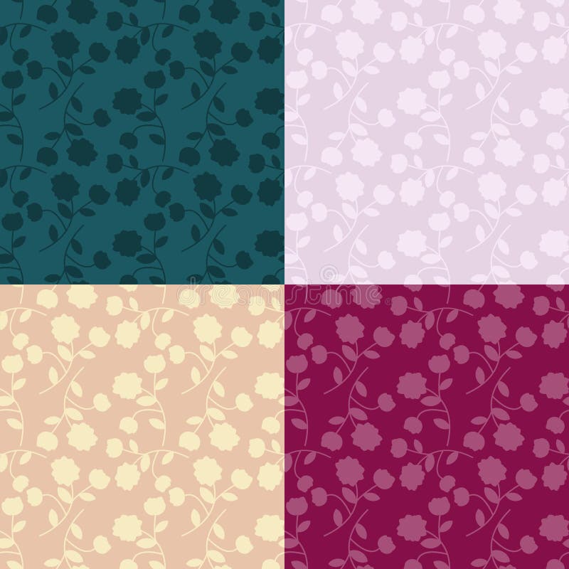 Floral patterns vector illustration