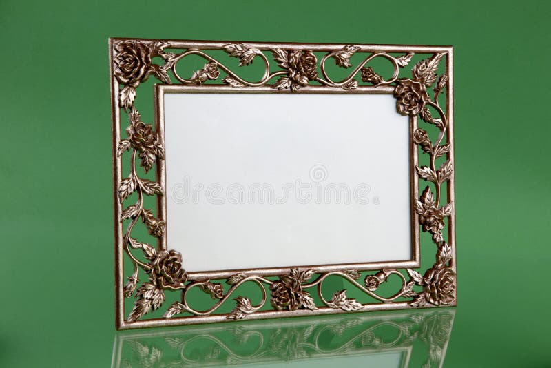 Floral picture frame stock photo. Image of shiny, leafs 14395372