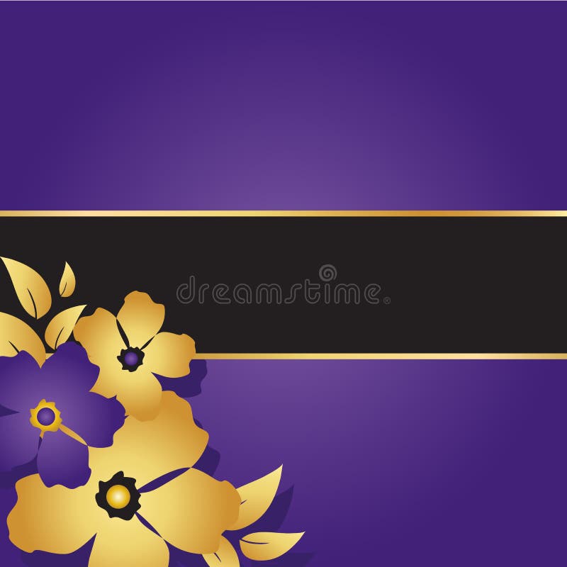 Floral Purple Card