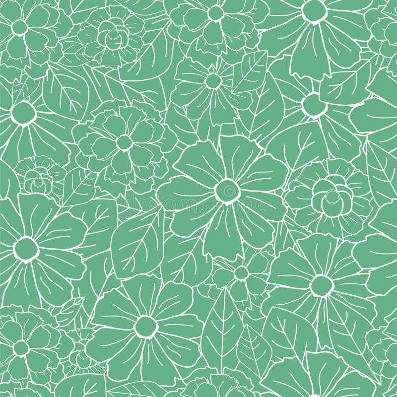 Floral retro pattern