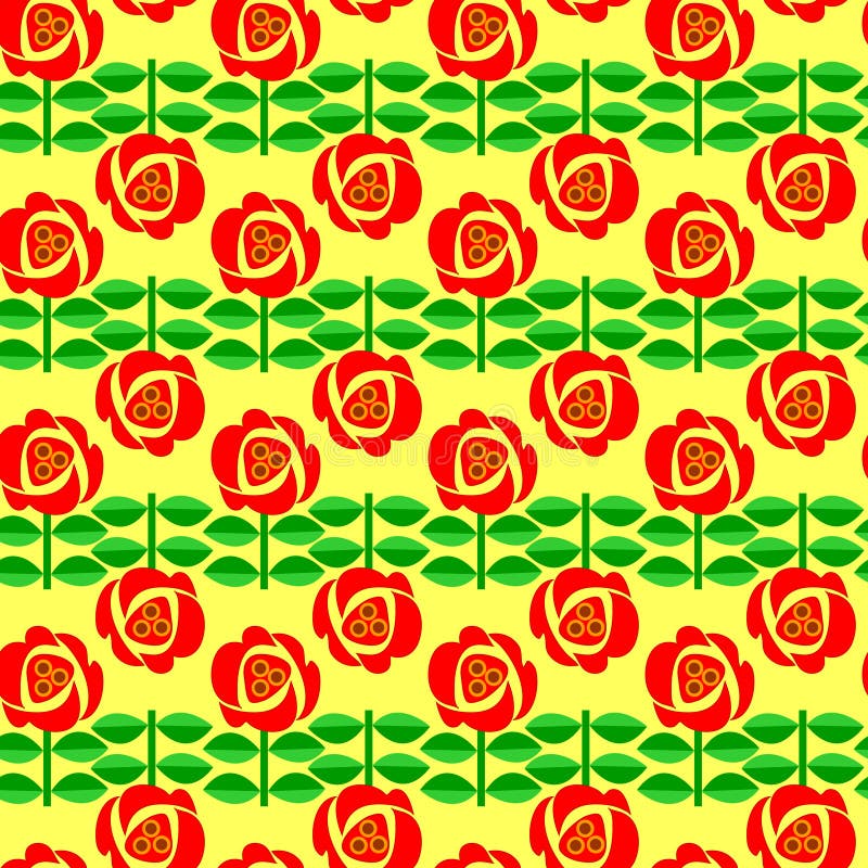 A floral retro seamless pattern.