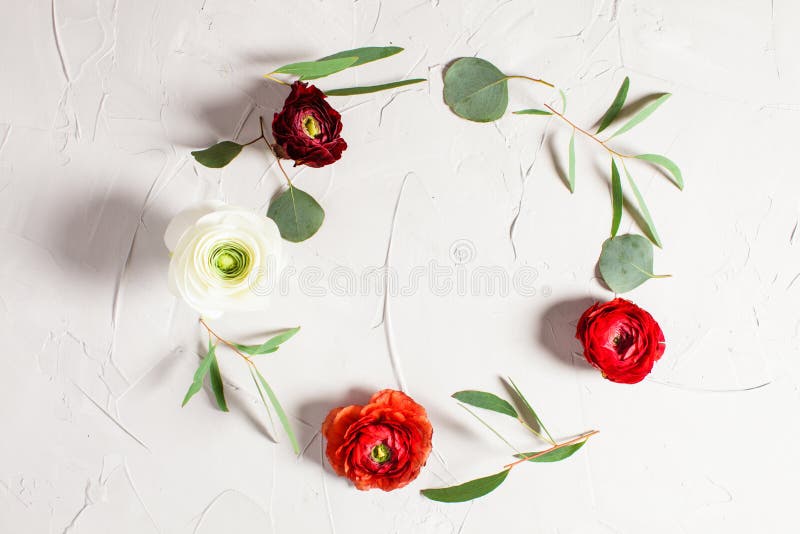 Floral round frame stock photo. Image of congratulations - 89920416