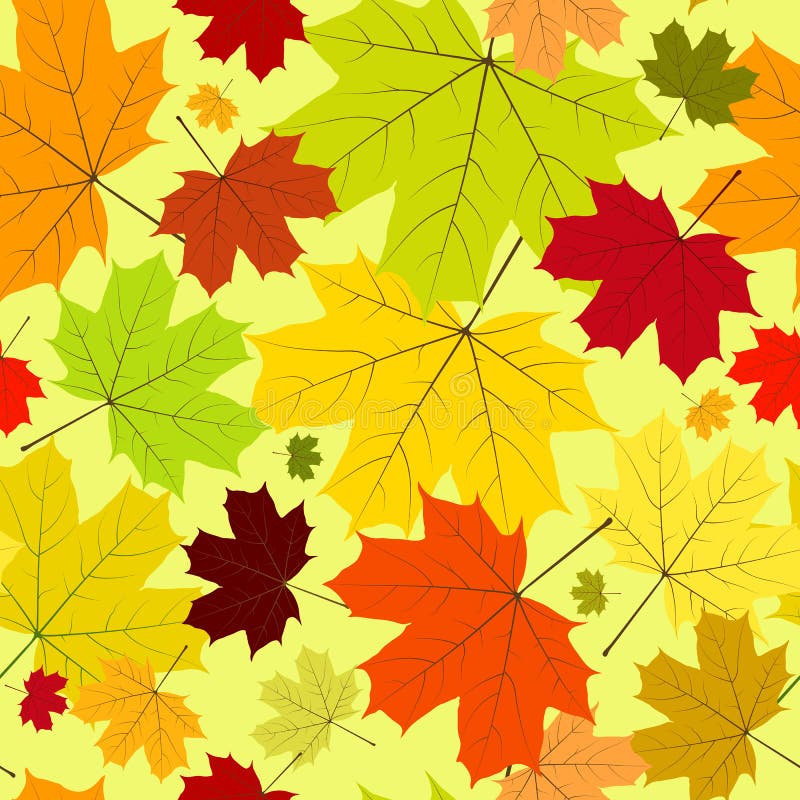 Floral seamless autumn pattern