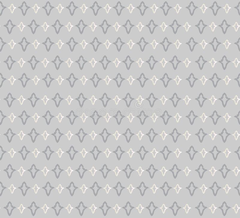 Floral seamless background. Abstract grey and white floral geometric Seamless Texture royalty free illustration