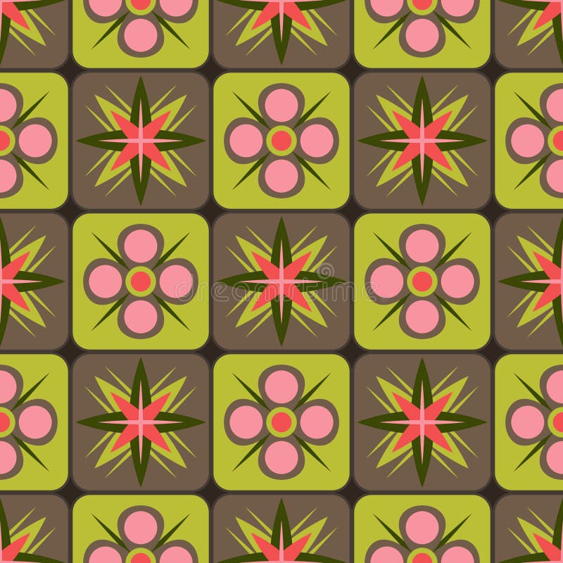Floral seamless pattern vector illustration