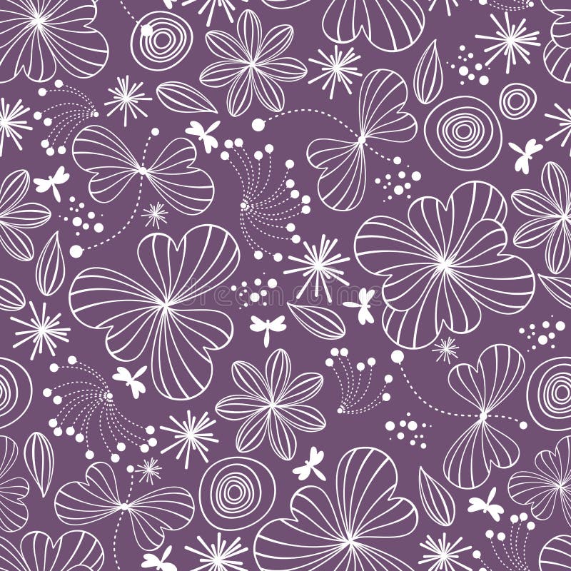 Seamless floral pattern stock vector. Illustration of creative - 10143346