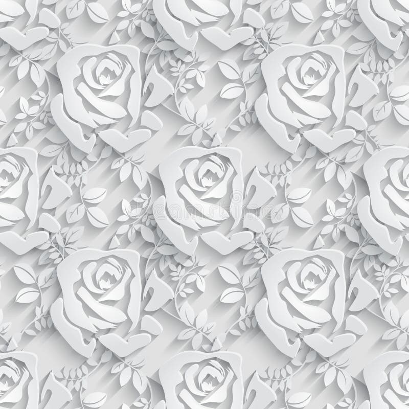 Floral Seamless Pattern Background.