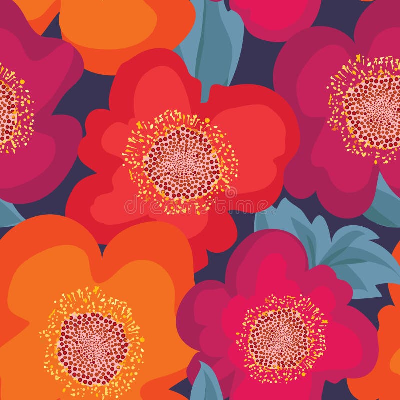 Floral seamless pattern. Flower background. Floral ornament