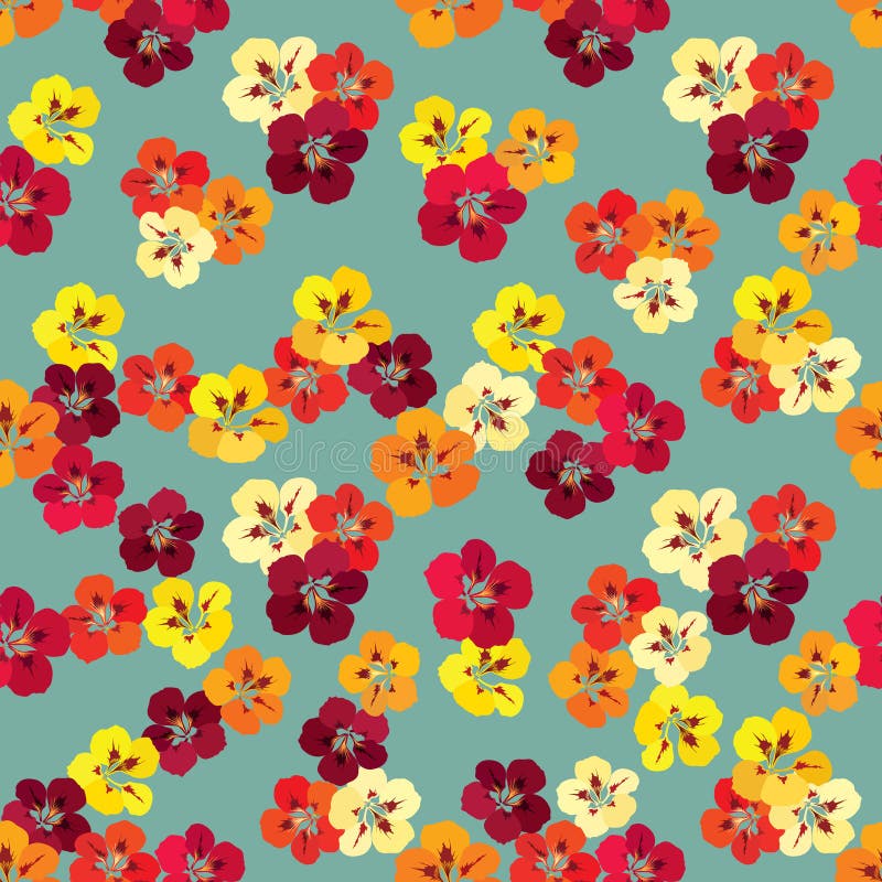 Floral seamless pattern. Flower background. Flourish texture