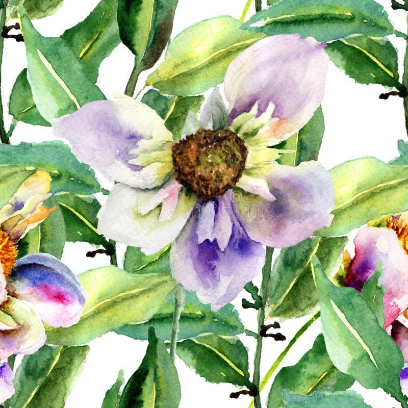 Floral seamless pattern stock illustration