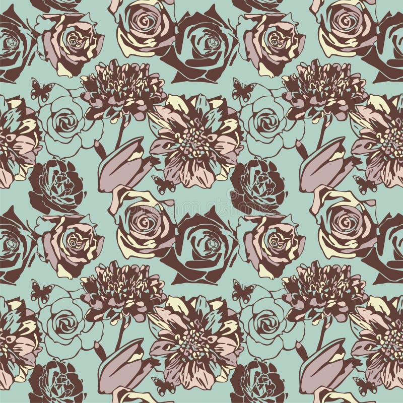 Floral seamless texture