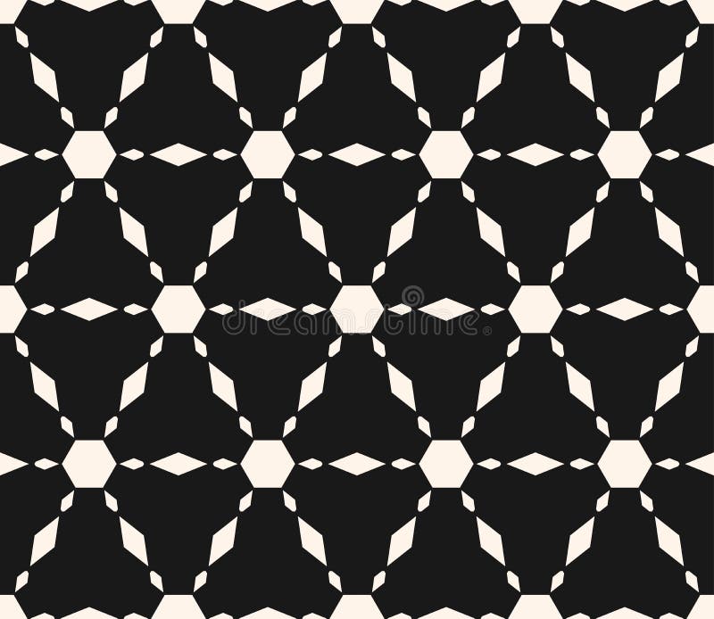 Floral seamless texture, geometric pattern, triangular grid vector illustration