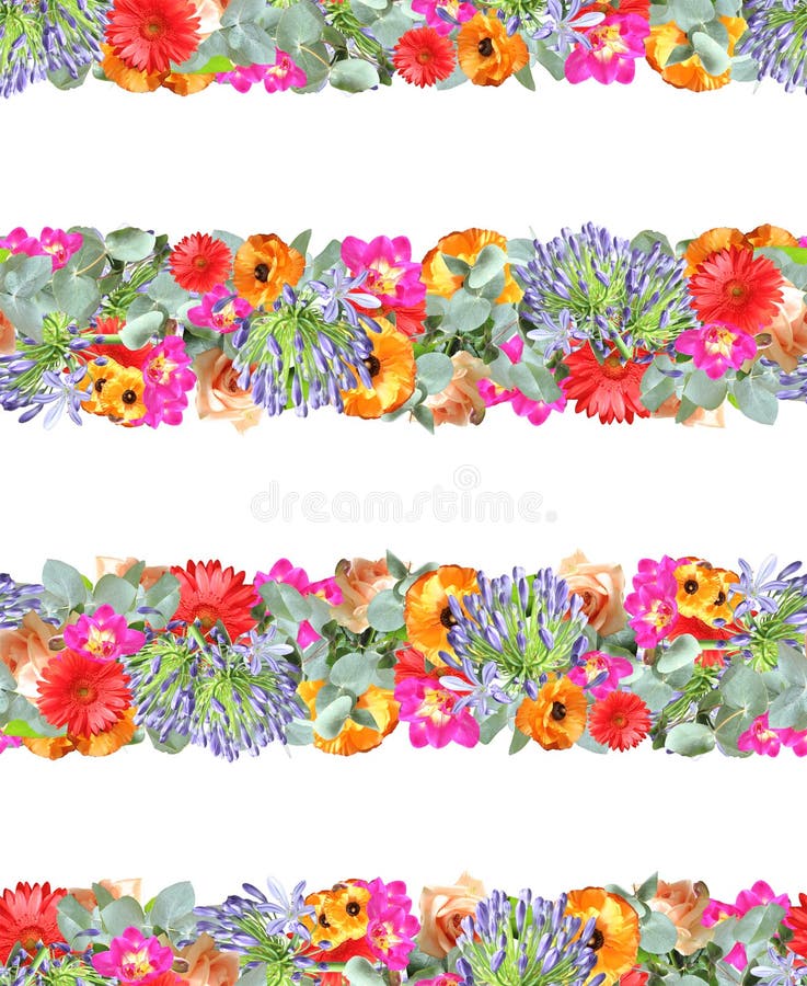 Floral Stripe Print royalty free illustration Floral Stripe Print royalty free illustration
