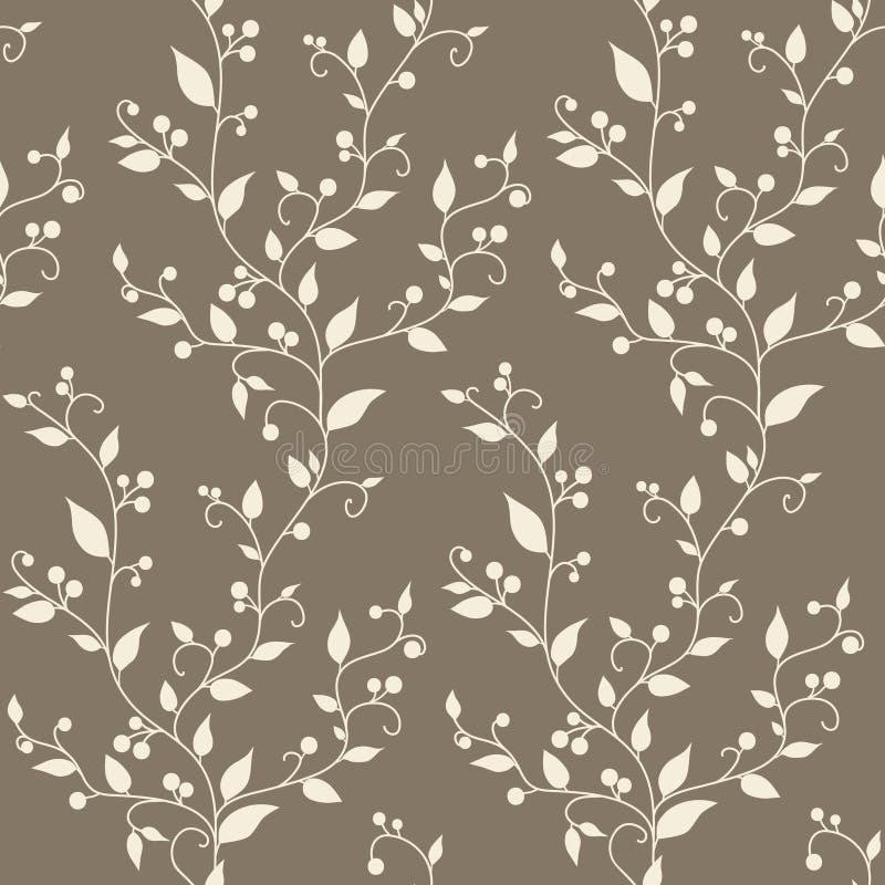 Floral vector vintage seamless pattern