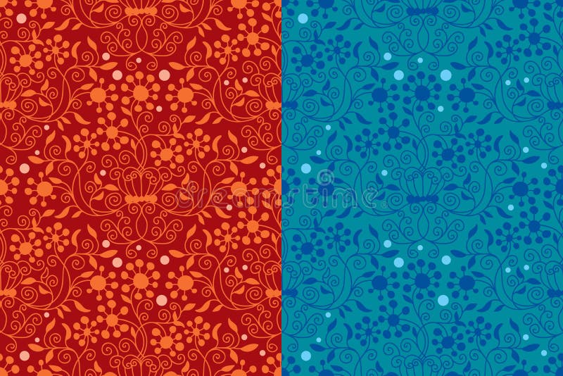 Floral wallpaper stock illustration