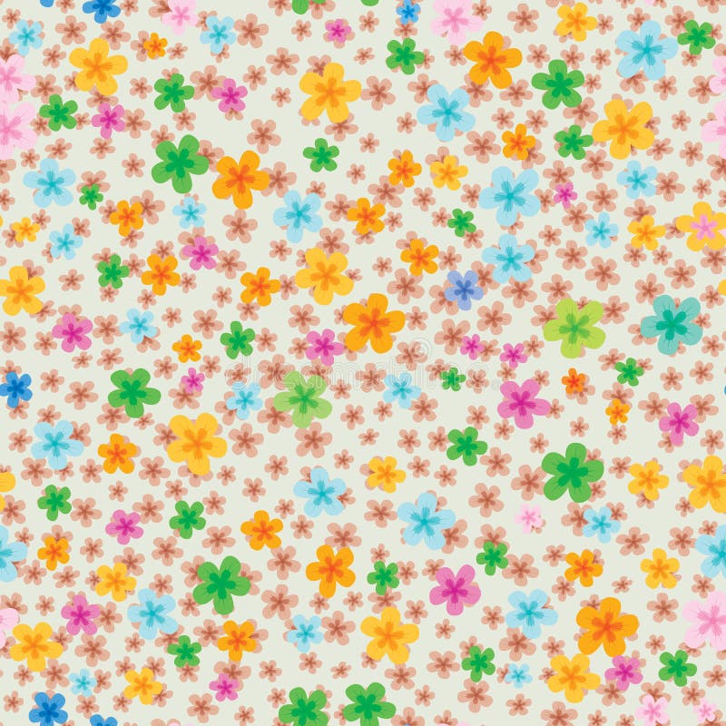 Floral Wallpaper Seamless Texture Stock Vector Illustration of design