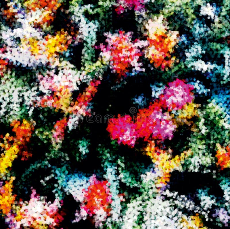 Floral texture repeat modern design stock illustration