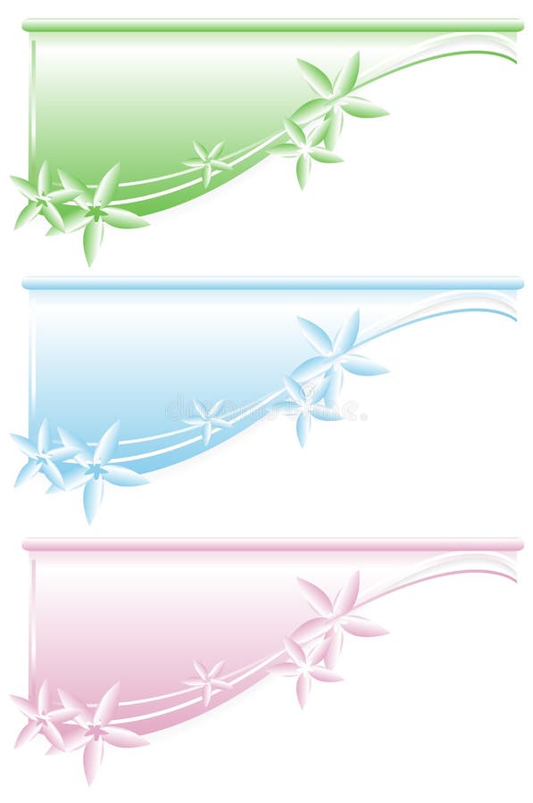 Floral web banners