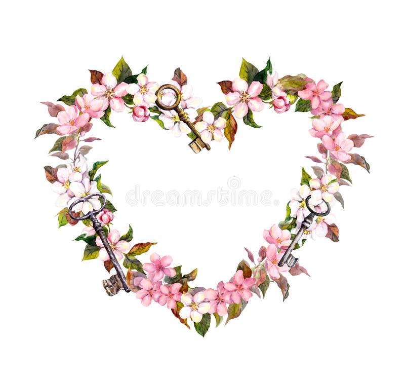 Beautiful Flower Heart. Heart From Flowers. T-shirt Design