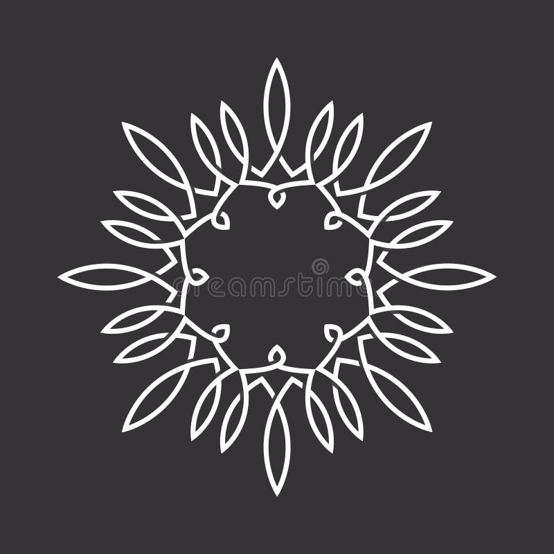 Floral μονόγραμμα, λογότυπο σχεδίου, πλαίσιο του προτύπου διακοσμήσεων ελεύθερη απεικόνιση δικαιώματος Floral μονόγραμμα, λογότυπο σχεδίου, πλαίσιο του προτύπου διακοσμήσεων ελεύθερη απεικόνιση δικαιώματος