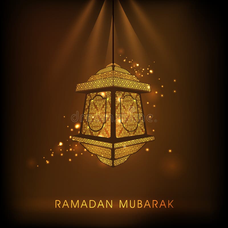 Floral λαμπτήρας για τον ιερό εορτασμό Ramadan Kareem μήνα μουσουλμάνων