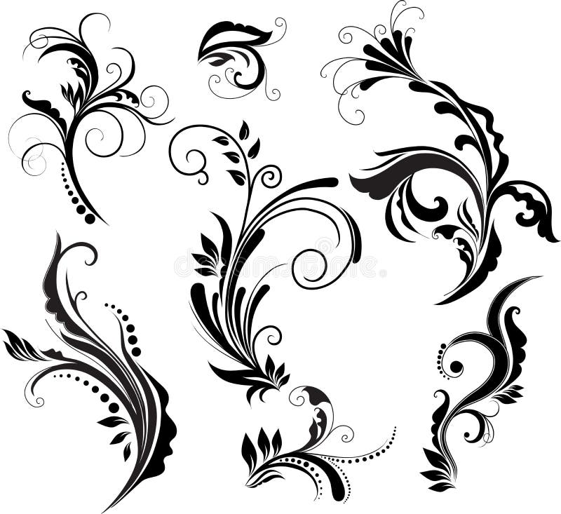 Floral πρότυπα διανυσματική απεικόνιση